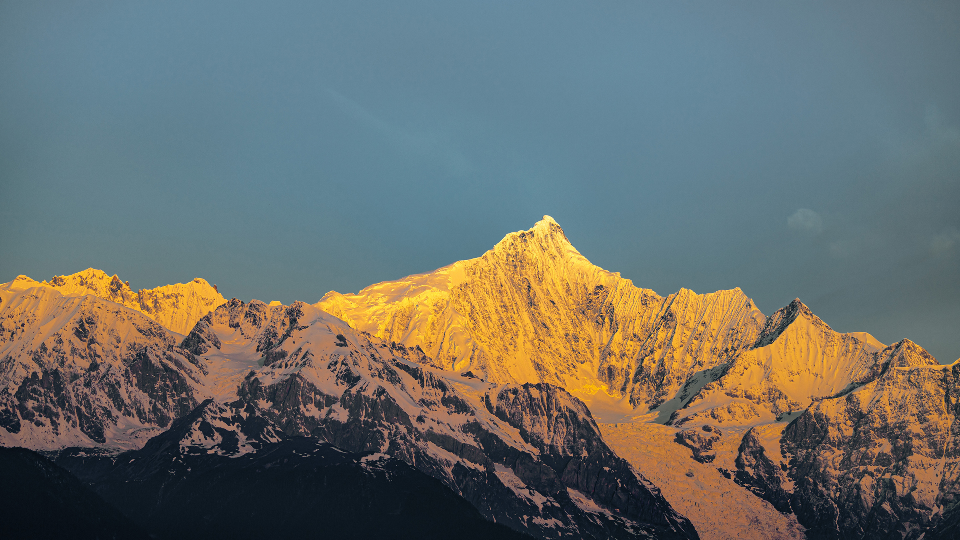 日落金山高清风景壁纸推荐