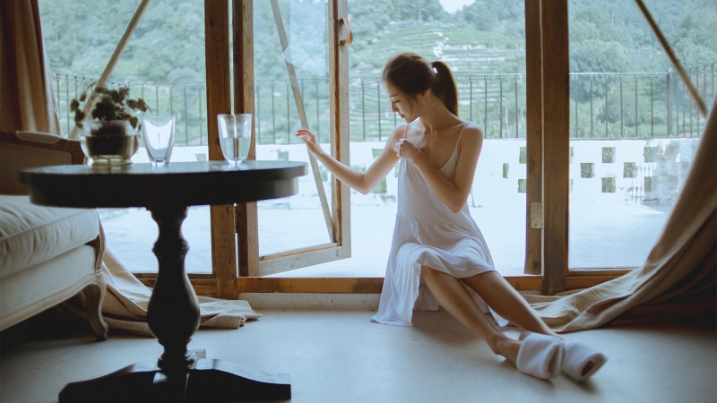 小木屋妮妮主题高清美女电脑壁纸下载