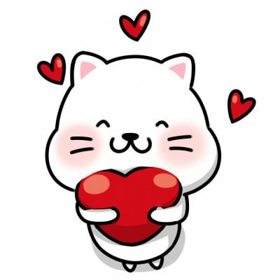 22张超萌卡通情侣头像 一左一右高清萌呆款