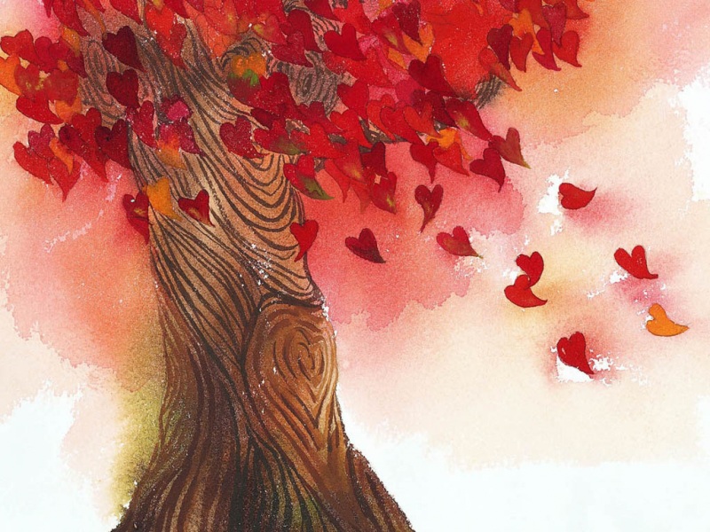 红树叶电脑桌面动漫风景壁纸来了