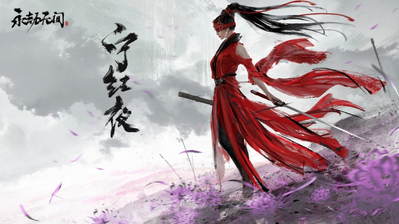 永劫无间宁红叶高清壁纸 游戏党专属电脑桌面图