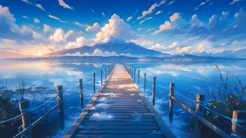 山那边的治愈风景 这款电脑壁纸太绝了
