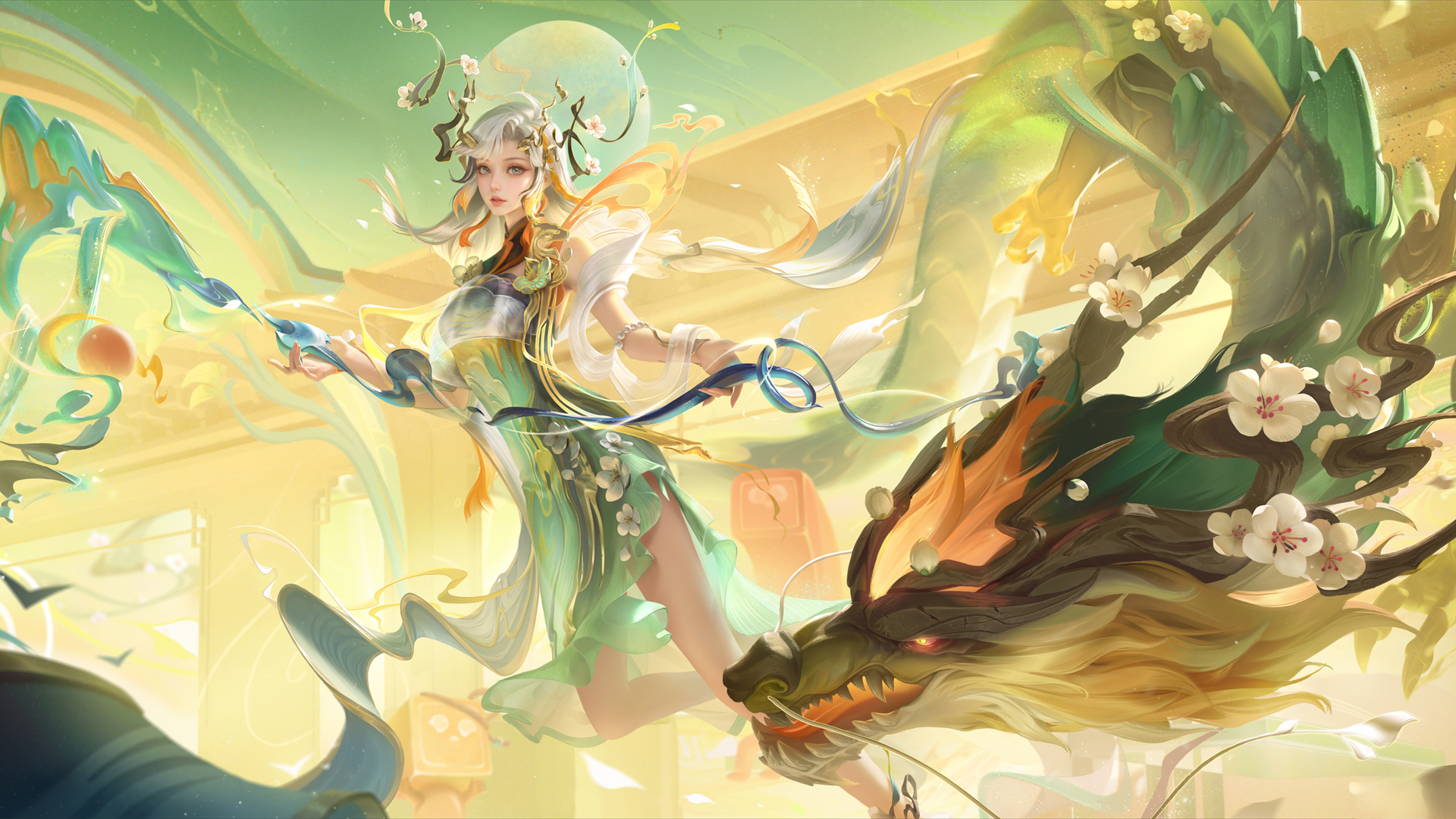 王者荣耀大乔龙年忆丹青皮肤 高清无水印壁纸合集