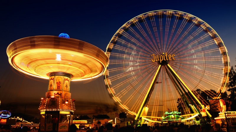 好看的摩天轮主题电脑桌面壁纸来啦