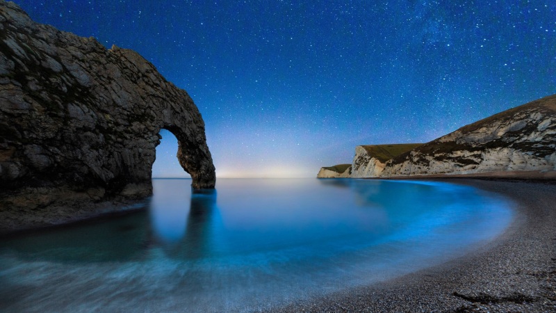 超治愈！海滩星空风景电脑动漫壁纸合集