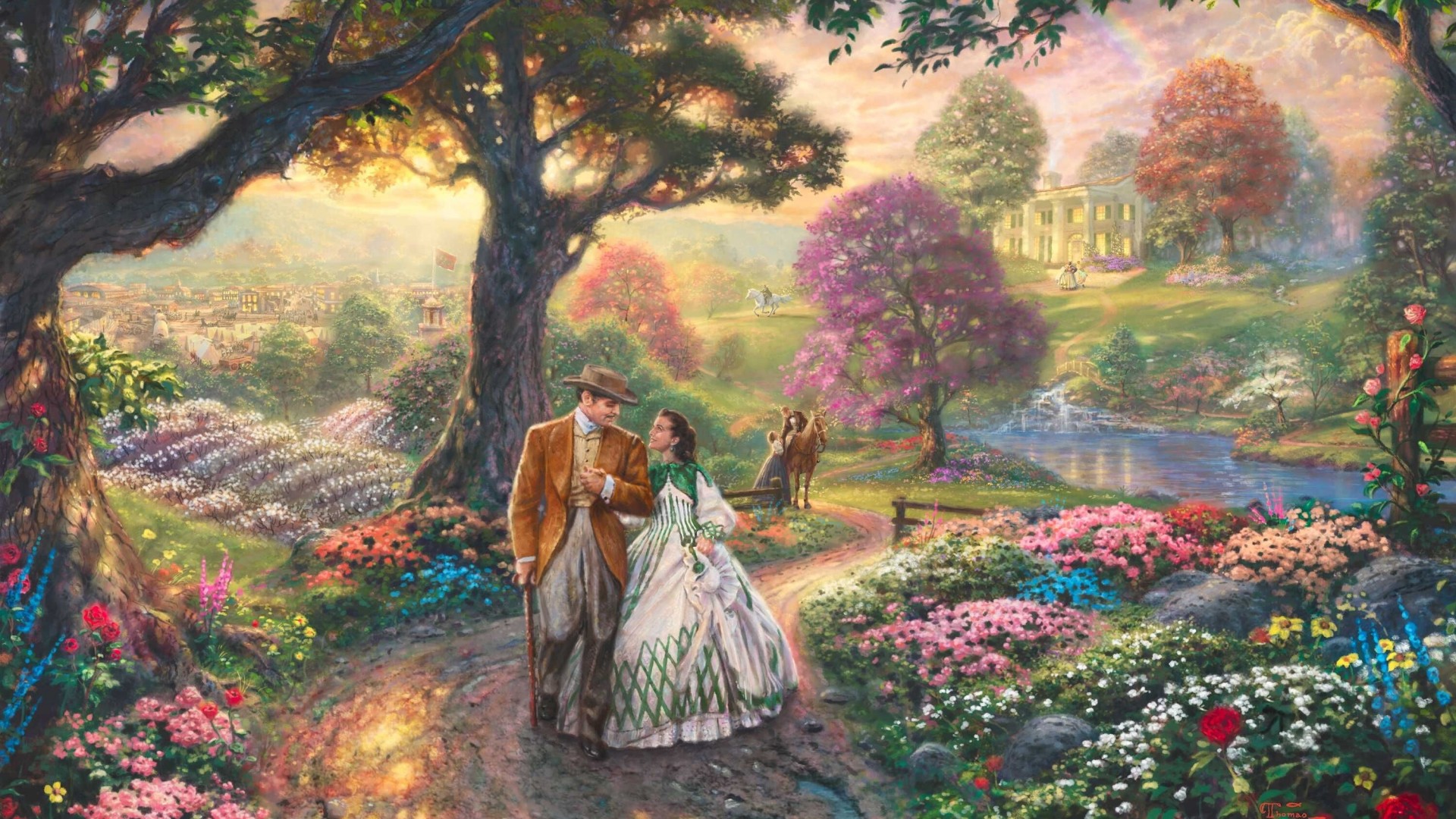 浪漫送别主题！托马斯·金凯德风格电脑桌面壁纸分享