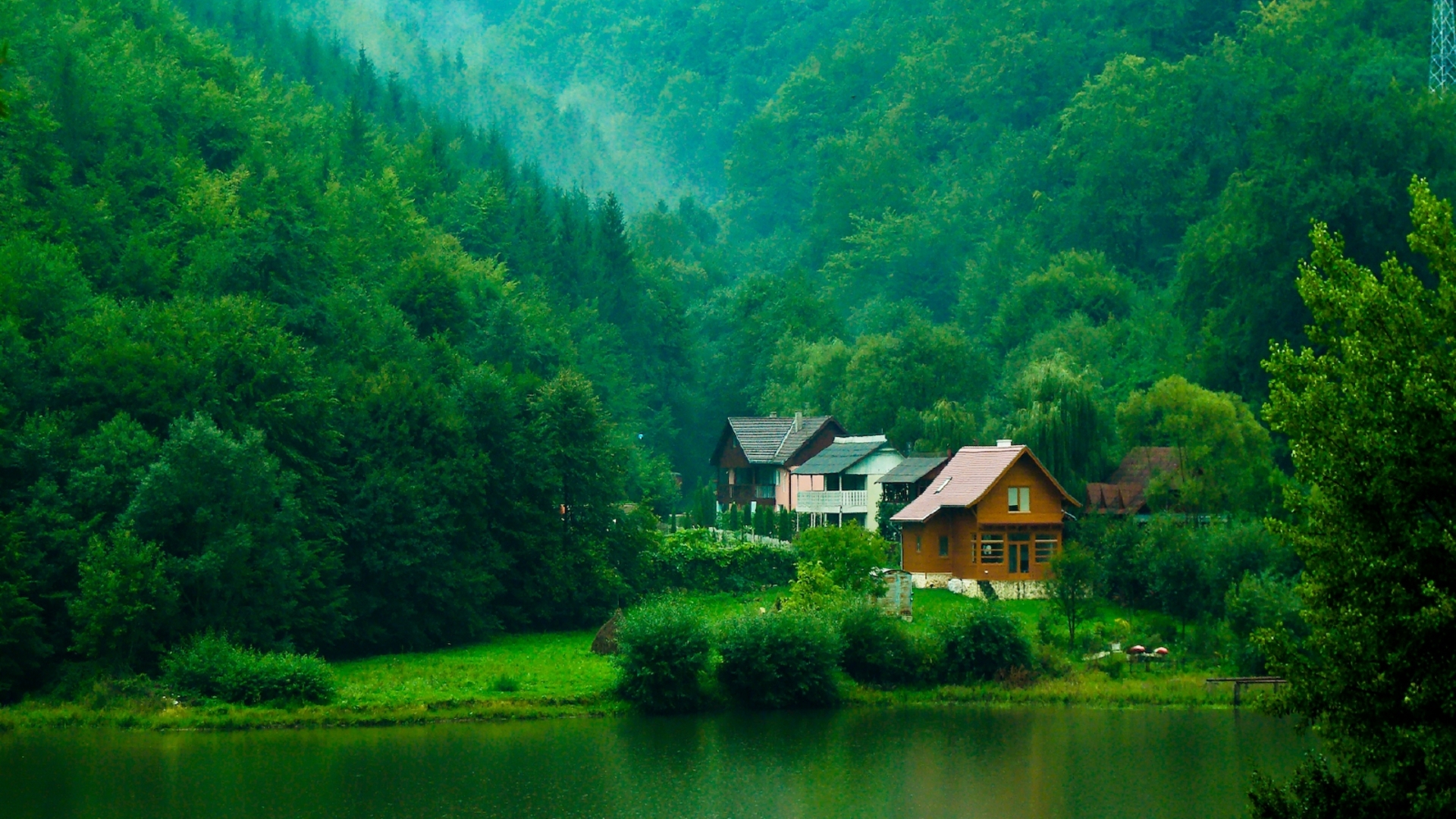 这套森林溪流小屋壁纸，把治愈自然搬上你的电脑桌面
