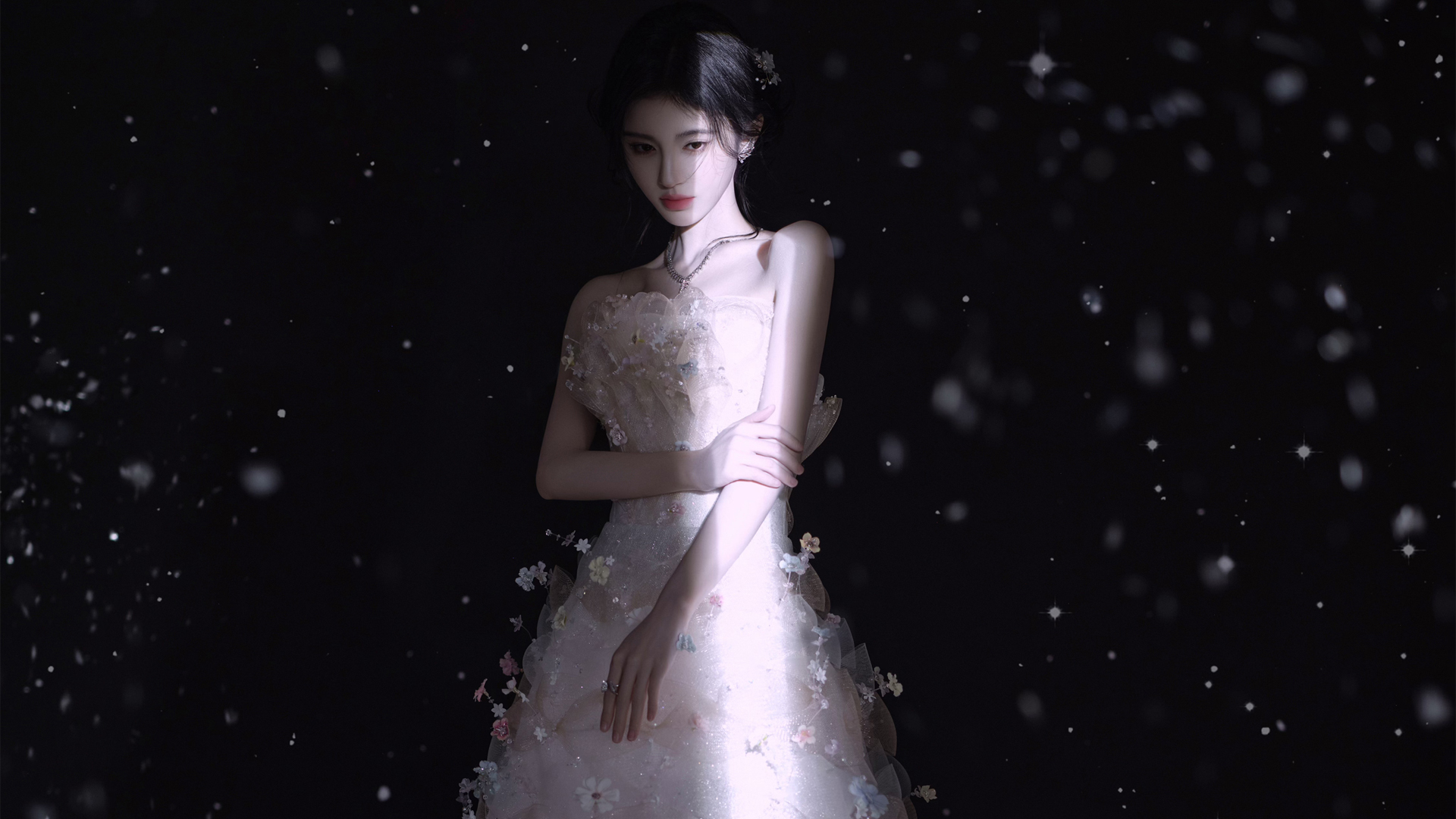 鞠婧祎氛围感高清美女壁纸分享