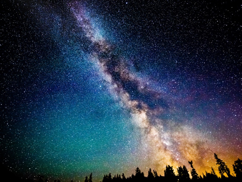 夜空银河恒星电脑桌面壁纸分享