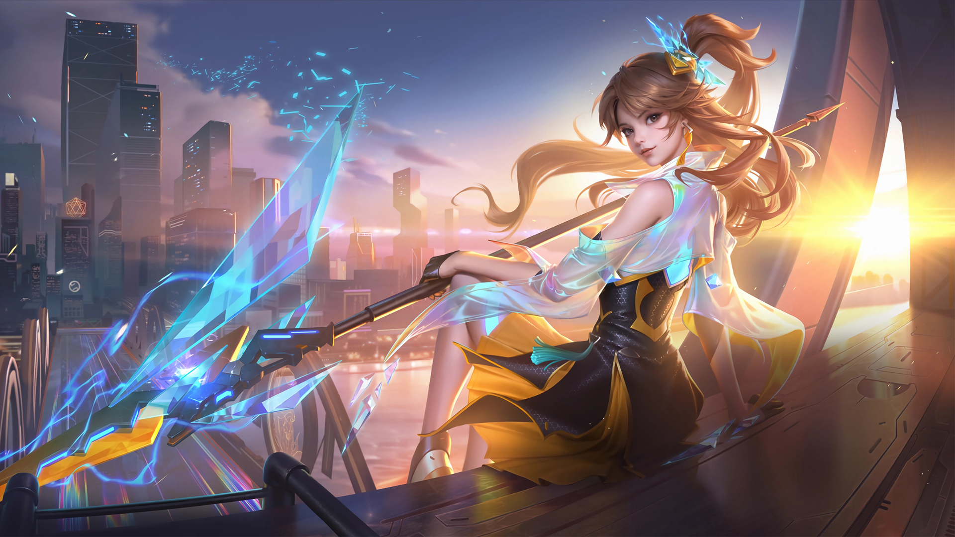 王者荣耀云缨幻光神枪主题高清电脑壁纸分享