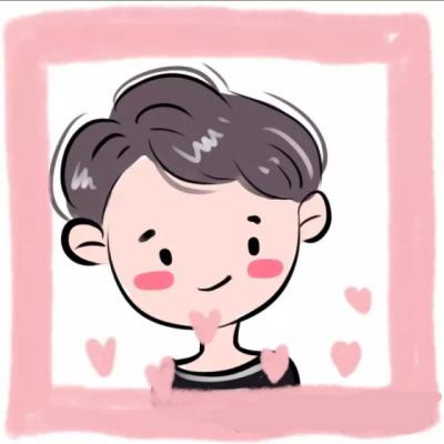 26张简约呆萌款！一男一女卡通动漫情侣头像合集