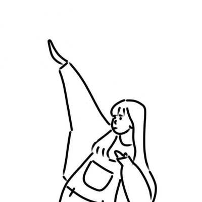 20组高清好看的简笔画情侣头像一对合集