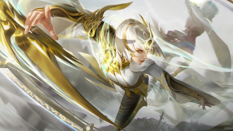 王者荣耀镜新皮肤炽阳神光高清壁纸来了