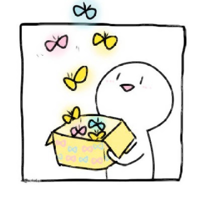 28组超可爱简笔小白人情头 左右配对手绘款高清分享