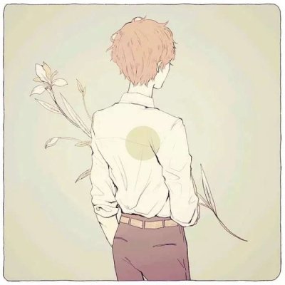 30张高清韩国插画情侣头像 一男一女超好看