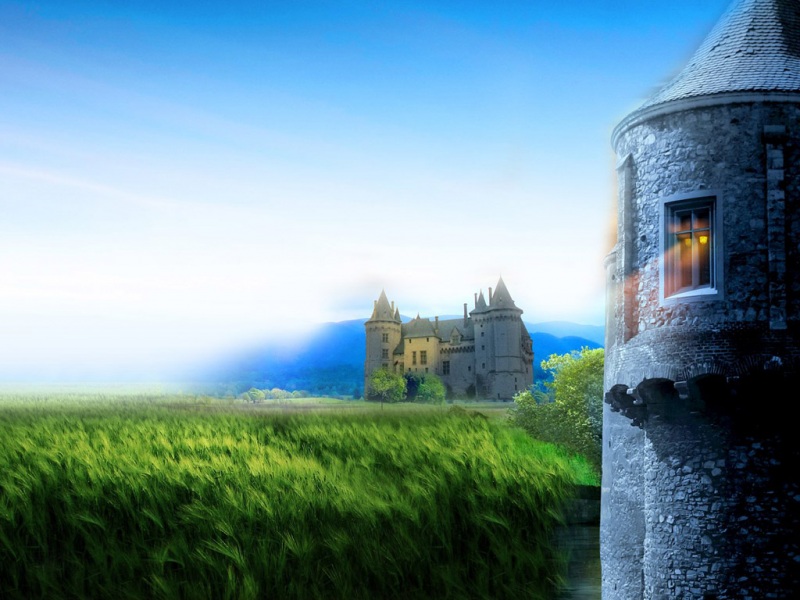 超治愈城堡风光电脑动漫壁纸合集