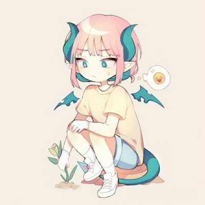 超可爱！16组一左一右卡通Q版情侣头像高清合集