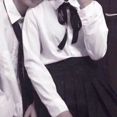 部位控专属！10张不露头情侣头像 白衬衫+JK穿搭高清图