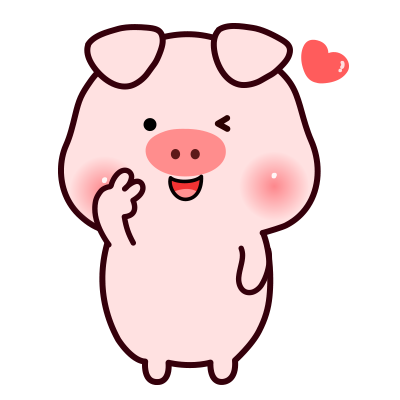 一左一右的呆萌小猪情侣头像 14张高清卡通款来啦