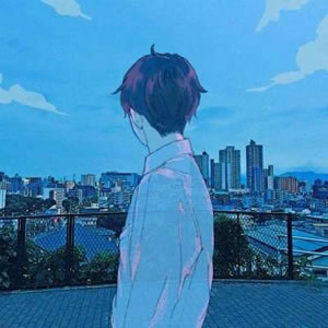 18张高清好看的分开版动漫情侣头像，一男一女个性款