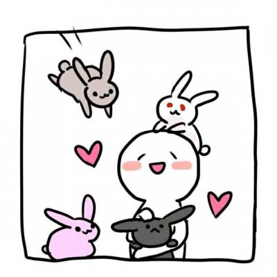 36张高清方框简笔小人情侣头像 氛围感拉满的小众情头