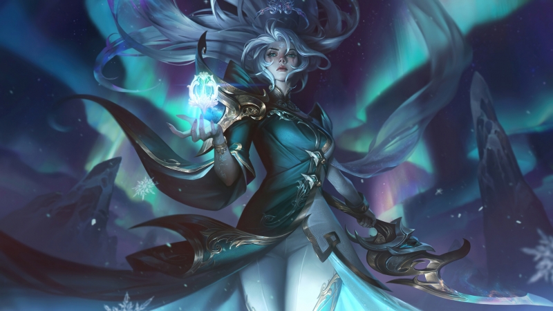 LOL英雄联盟皎月女神北极星神黛安娜电脑壁纸上线啦
