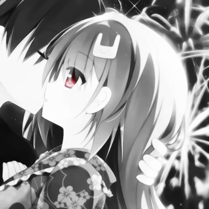 黑白暗黑风动漫情侣头像来了！18张高清二次元情头合集