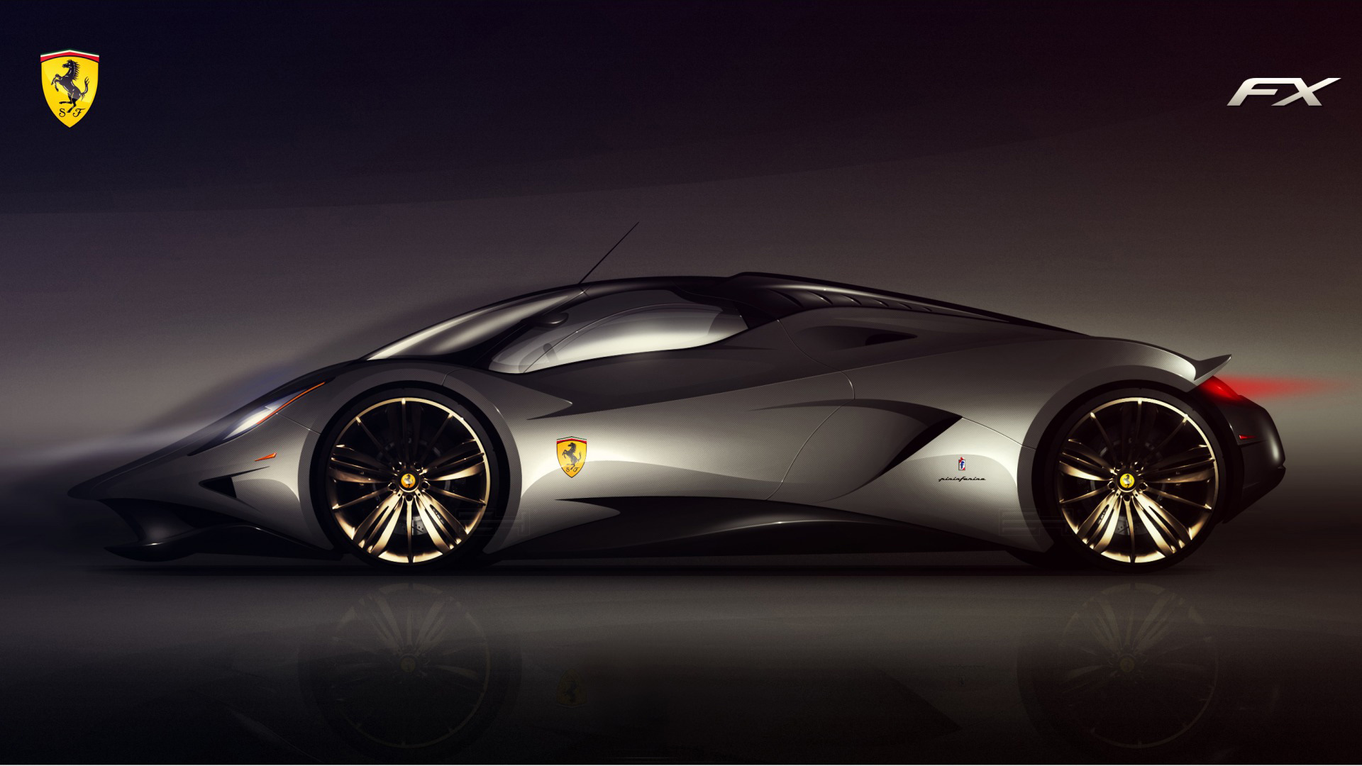 法拉利FX原型概览车高清壁纸分享
