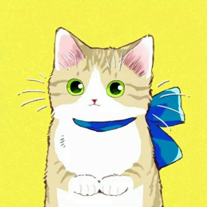 超可爱！12组一左一右动漫猫咪情侣头像高清图