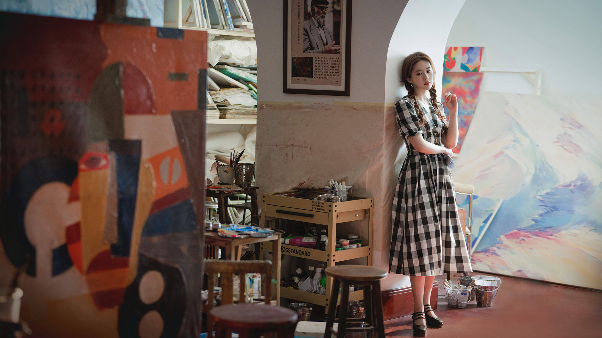 刘亦菲版黄亦玫电脑壁纸 玫瑰的故事高清桌面图