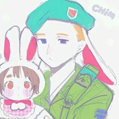 卡通呆萌二次元情侣头像 一对两张高清合集共28张