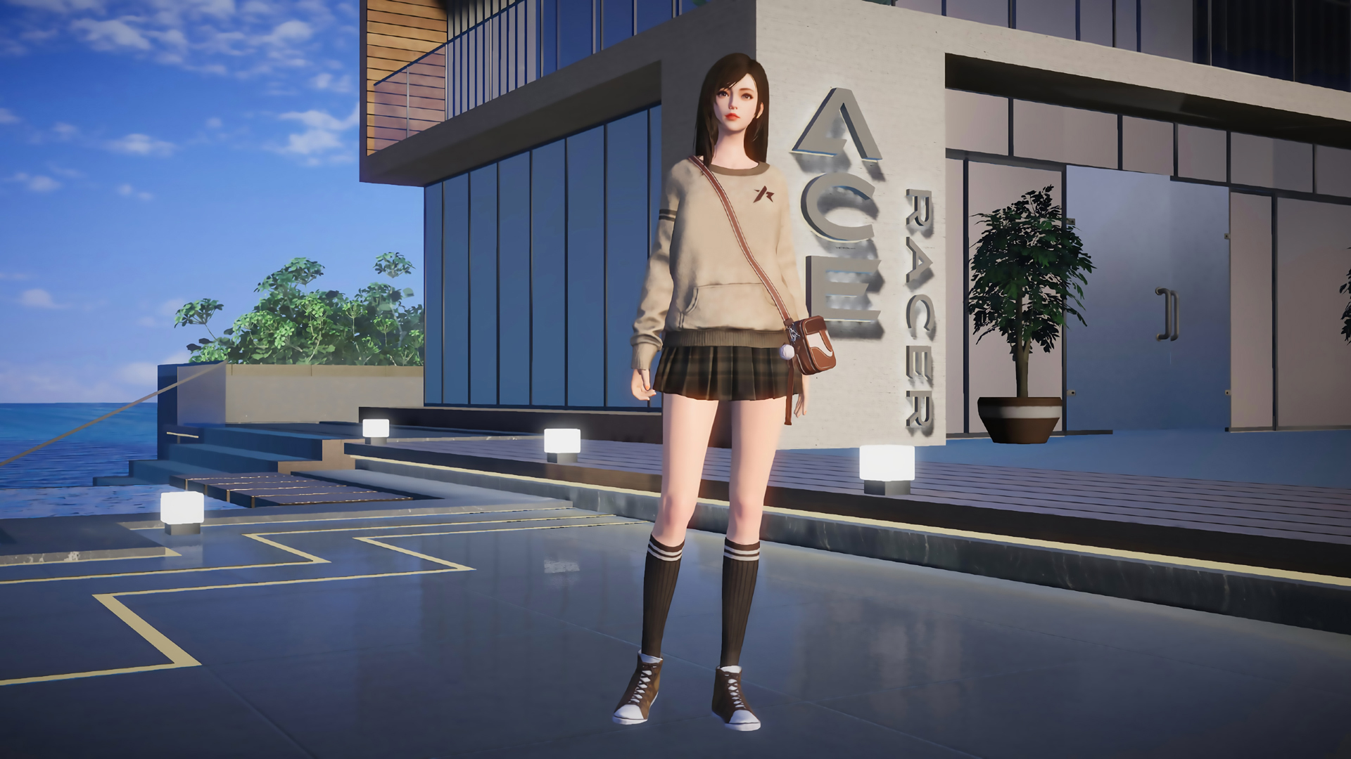 王牌竞速主题美女电脑高清壁纸分享