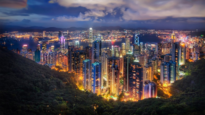 香港城市夜景高清电脑壁纸合集