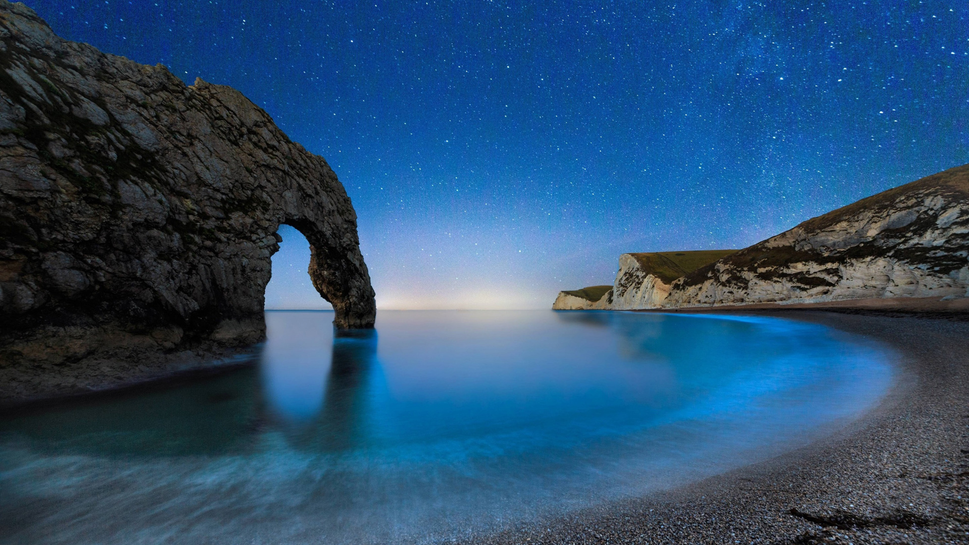 超治愈！海滩星空风景电脑动漫壁纸合集