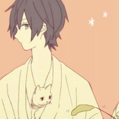 14组高清动漫情侣头像 一男一女分开款