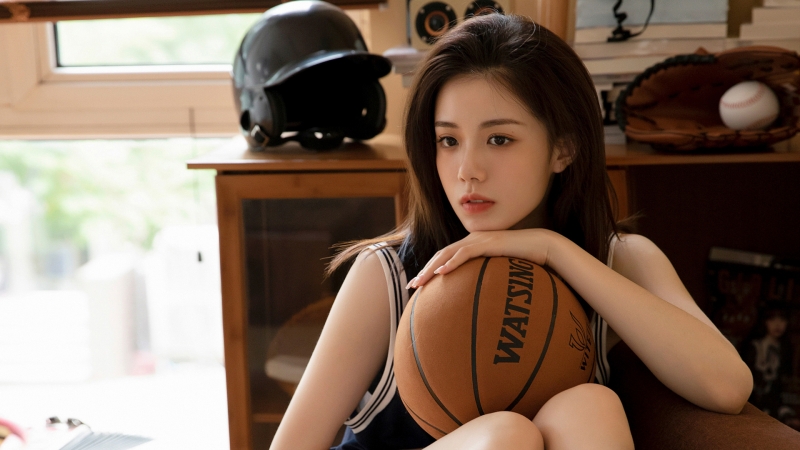 居家篮球少女写真高清壁纸合集
