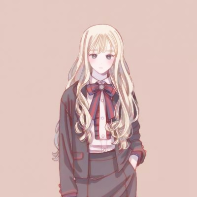 26张高清手绘二次元情侣头像 一男一女款可直接下载