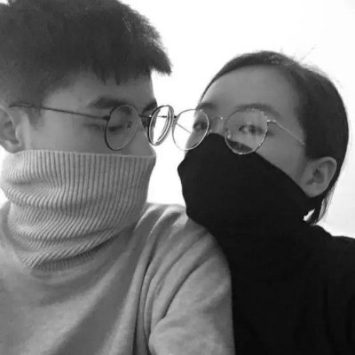 16张专属黑白情侣头像 高清不撞款