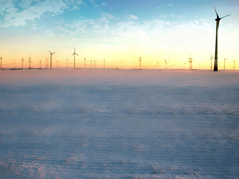 大漠风车主题电脑桌面动漫壁纸推荐