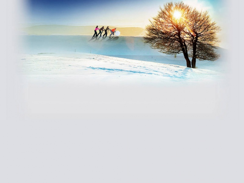 冬日阳光风景高清电脑壁纸推荐