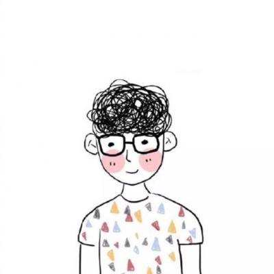 24张简约手绘黑白情侣头像 高清好看的手绘情头合集