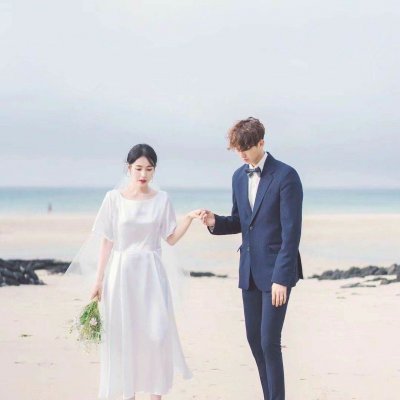 穿婚纱的情侣头像一对两张 14组高清婚纱系列情头合集
