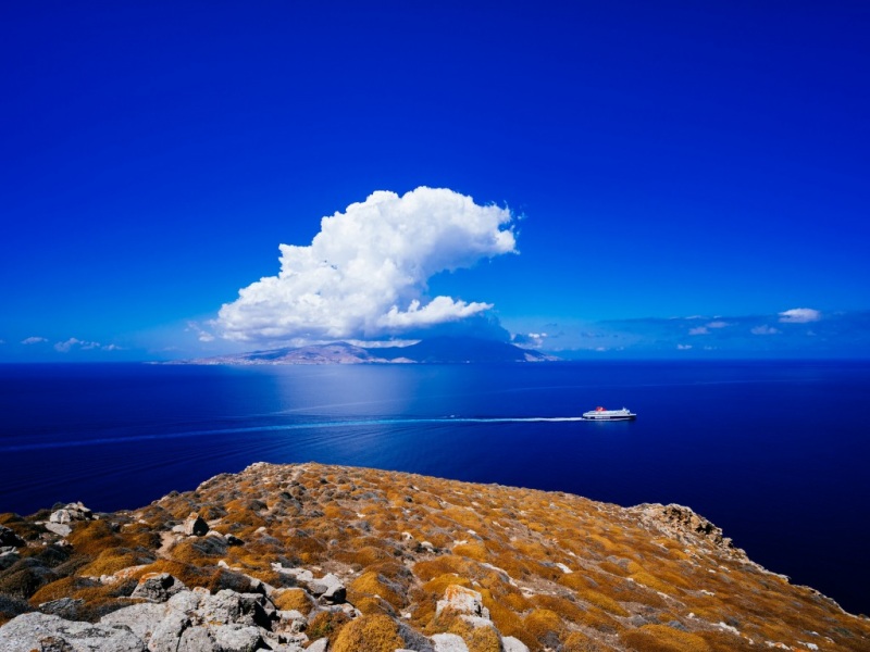 希腊米科诺斯爱琴海风景电脑壁纸