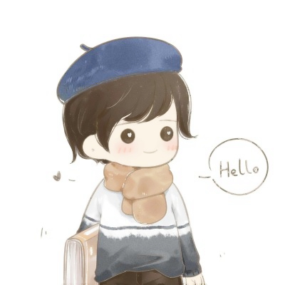 超可爱！16组一左一右卡通Q版情侣头像高清合集