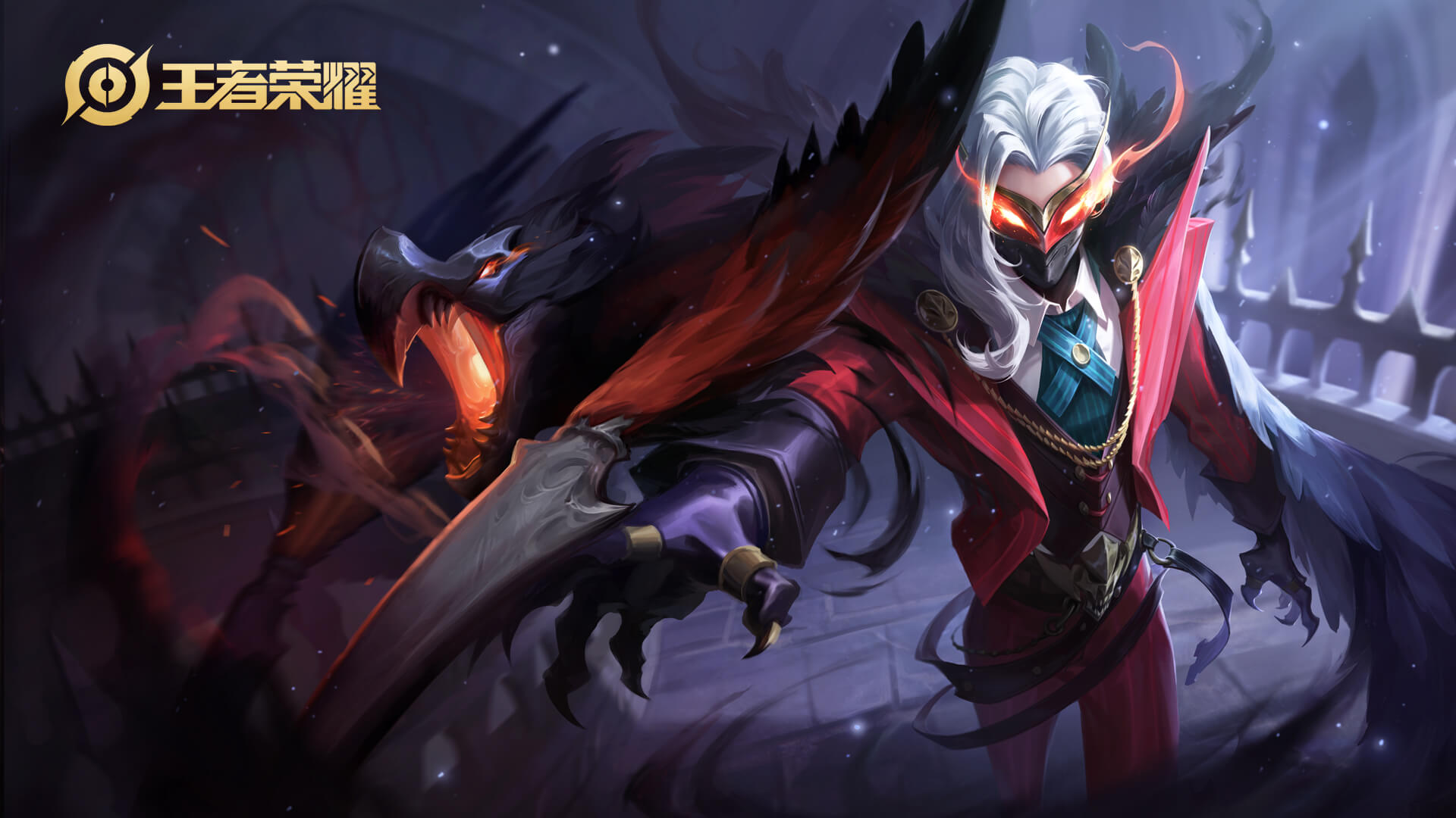 王者荣耀兰陵王驯魔猎人壁纸来啦