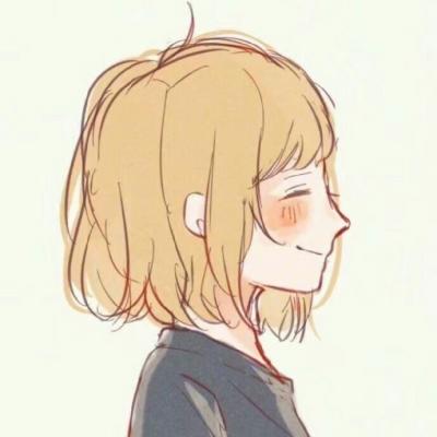 二次元绘画风格微信QQ情侣头像