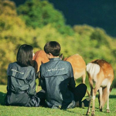 26组带人物的唯美风景情侣头像 一对两张合集