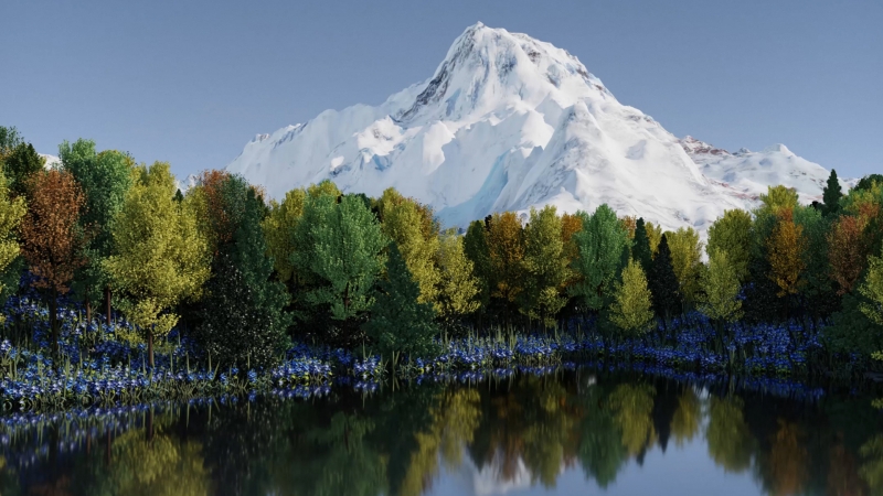 荣耀Magic V2配套雪山湖水风景壁纸来啦