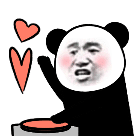 沙雕熊猫头表情包刷屏社交平台