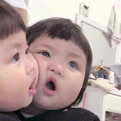 超萌呆萌小孩情侣头像合集 一共12张高清图